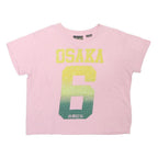 SUPERDRY Womens Pink Graphic T-Shirt UK 16 Short Sleeve Crew Neck Osaka 6