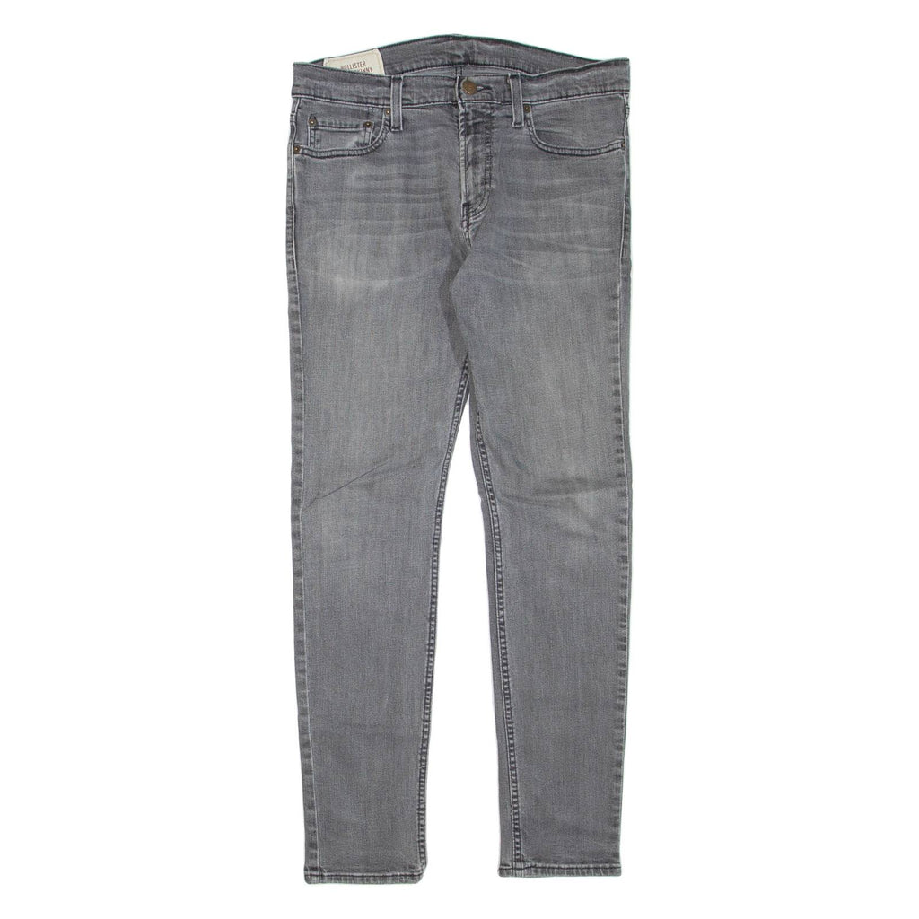 HOLLISTER Super Skinny Womens Jeans Grey Regular Skinny Stone Wash W32 L30
