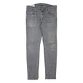 HOLLISTER Super Skinny Womens Jeans Grey Regular Skinny Stone Wash W32 L30