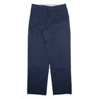 DICKIES Mens Trousers Blue Regular Straight W34 L32