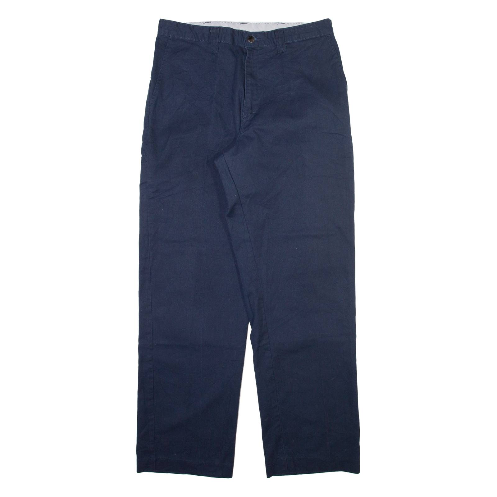 DICKIES Mens Trousers Blue Regular Straight W34 L32