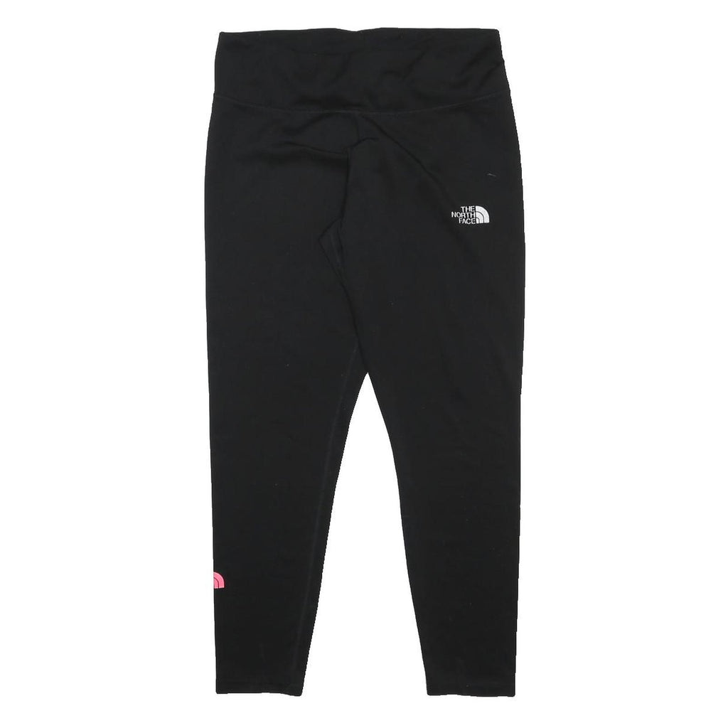 THE NORTH FACE Womens Joggers Black XL W32 L27 Slim Tapered Logo Print