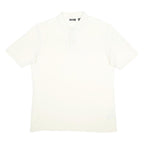 FILA Mens White Short Sleeve Plain Polo Shirt XL Cotton Casual Classic