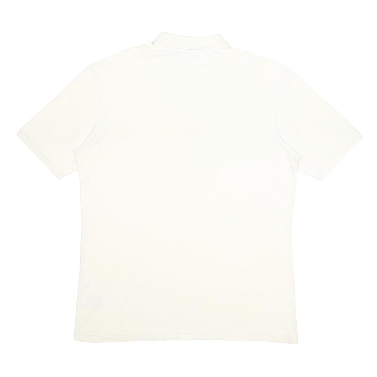 FILA Mens White Short Sleeve Plain Polo Shirt XL Cotton Casual Classic