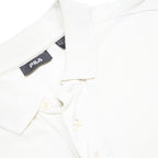 FILA Mens White Short Sleeve Plain Polo Shirt XL Cotton Casual Classic