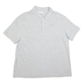 LACOSTE Mens Grey Polo Shirt 3XL Cotton Blend Short Sleeve Classic Fit Croc Logo
