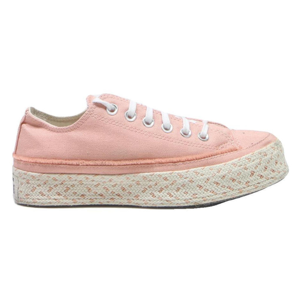 CONVERSE Chuck Taylor Womens Low Top Trainers Pink Canvas UK 5.5 Casual Footwear
