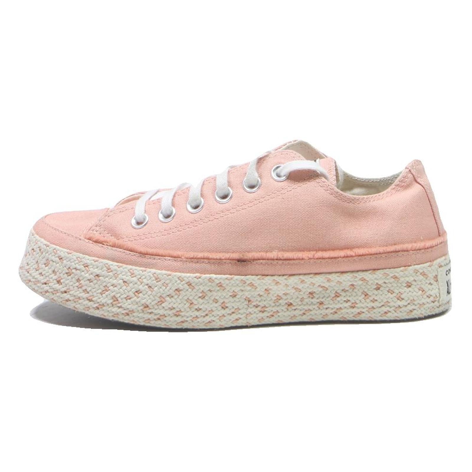 CONVERSE Chuck Taylor Womens Low Top Trainers Pink Canvas UK 5.5 Casual Footwear