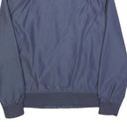 H&M Mens Blue Bomber Jacket S Polyester Plain Zip Casual Lightweight