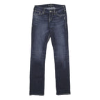 SILVER JEANS CO Womens Slim Blue Denim Jeans W27 L32 Stylish Stitching Zip