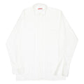 MARC THOMBARD Mens Plain Shirt Cream Long Sleeve L