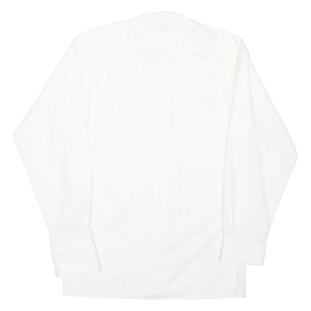 MARC THOMBARD Mens Plain Shirt Cream Long Sleeve L