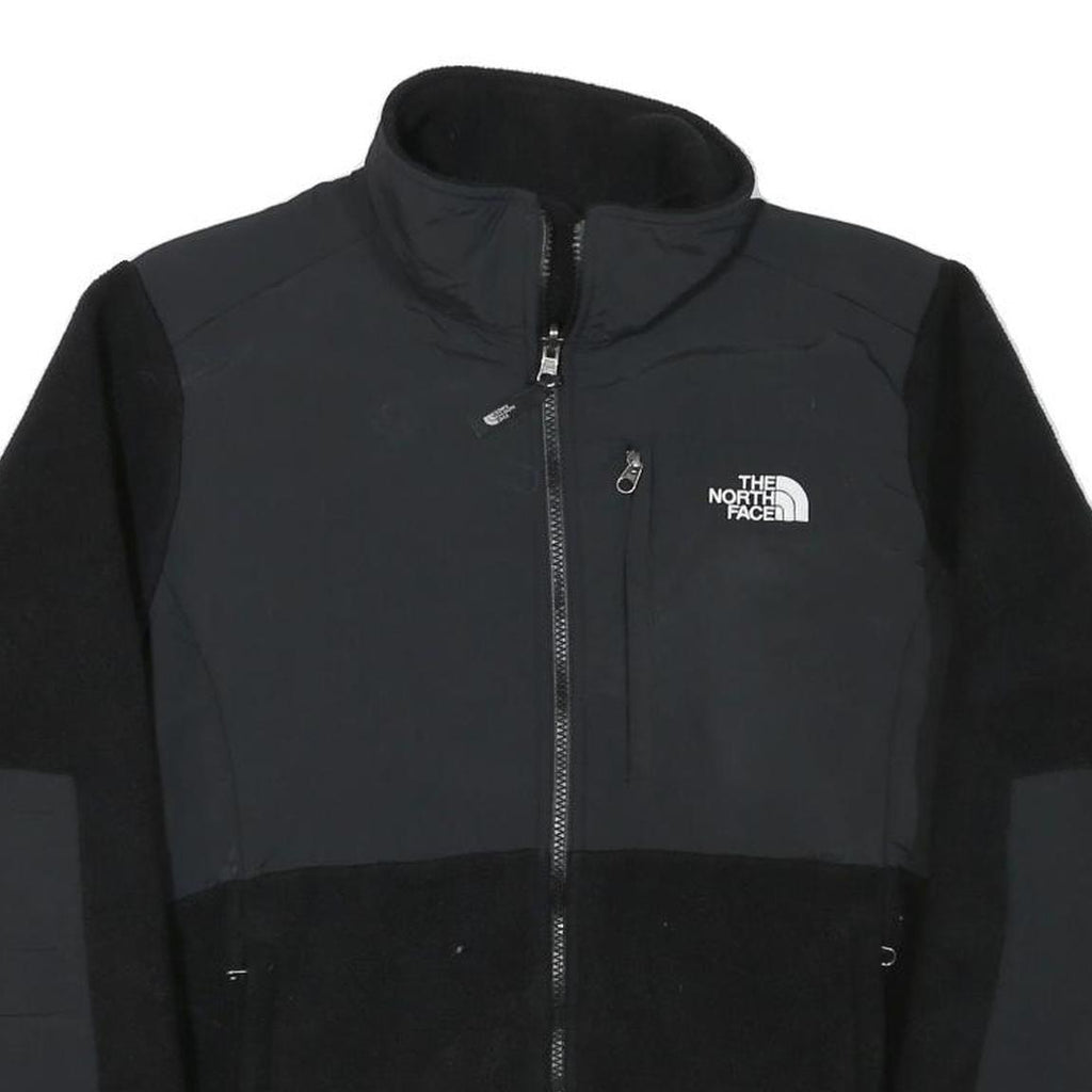 THE NORTH FACE Womens Black Outdoor Jacket L Polyester Blend Zip Fleece
