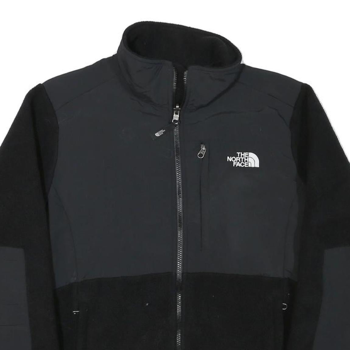 THE NORTH FACE Womens Black Outdoor Jacket L Polyester Blend Zip Fleece