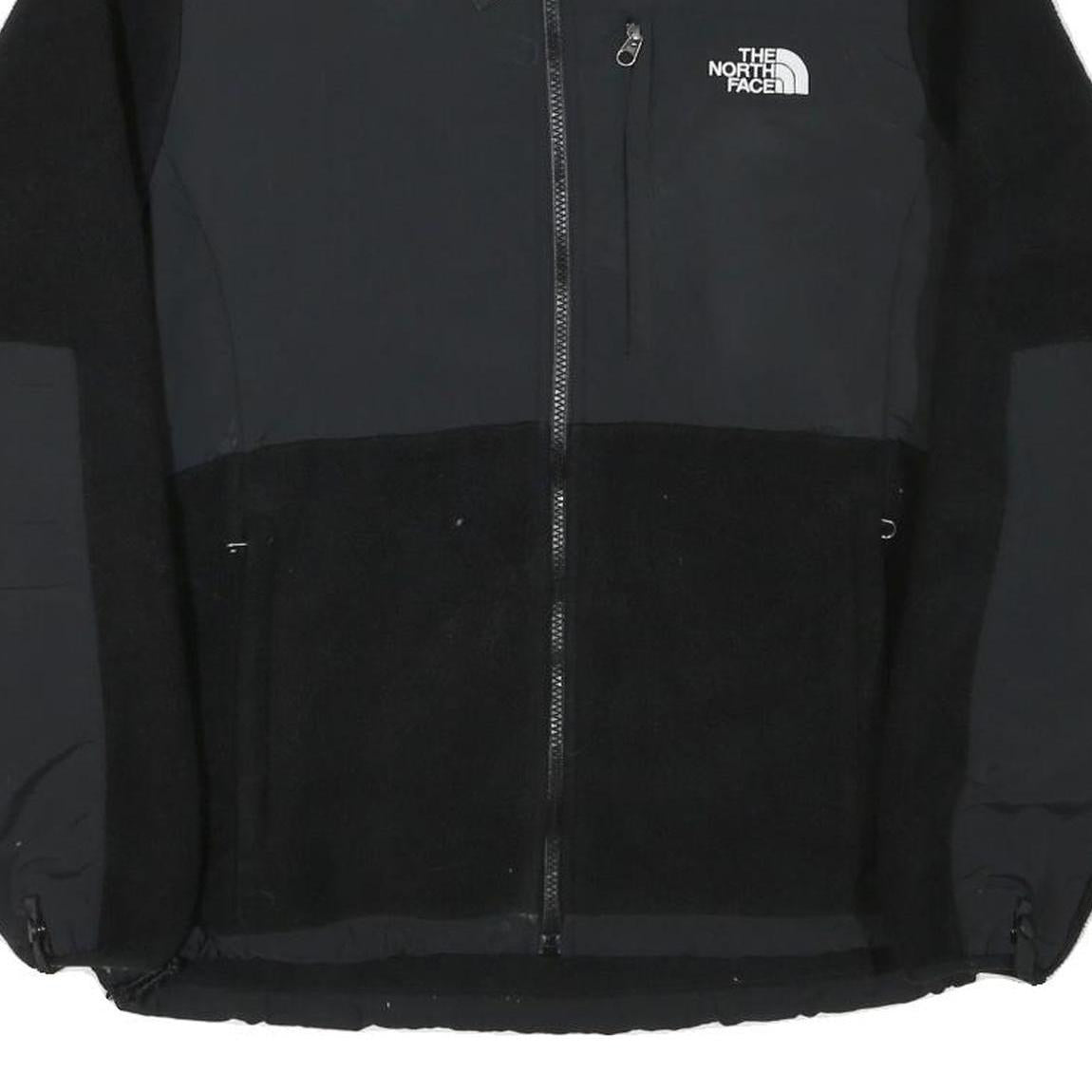 THE NORTH FACE Womens Black Outdoor Jacket L Polyester Blend Zip Fleece