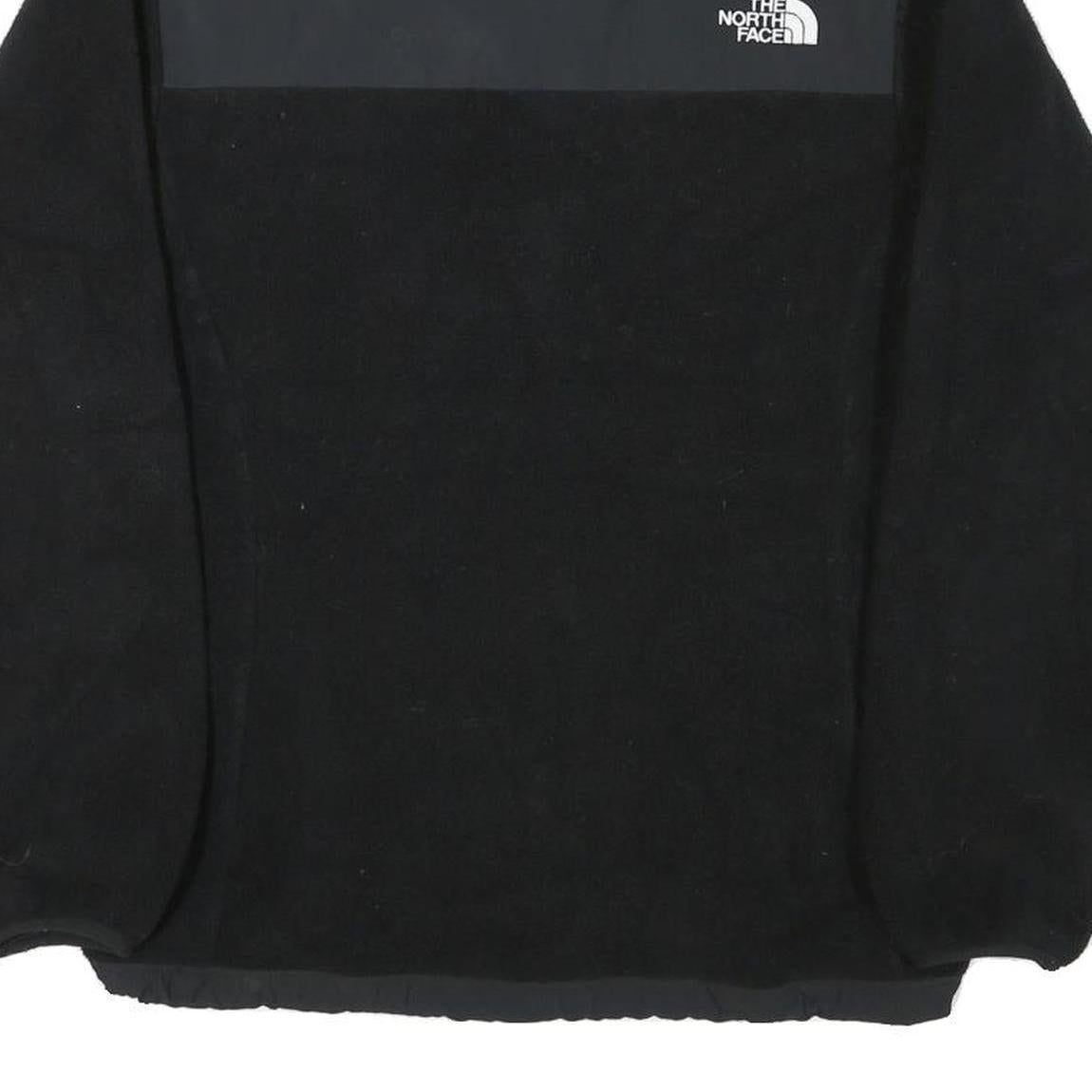 THE NORTH FACE Womens Black Outdoor Jacket L Polyester Blend Zip Fleece