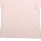 NAUTICA Womens Pink Cotton Blend Polo Shirt XL Short Sleeve Plain Casual