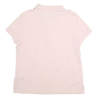 NAUTICA Womens Pink Cotton Blend Polo Shirt XL Short Sleeve Plain Casual