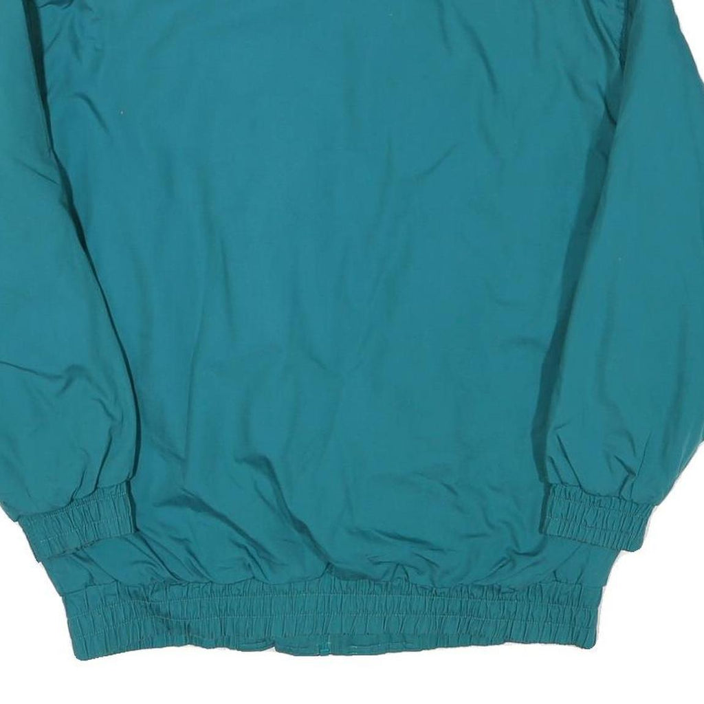 IZZI Womens Teal & Purple Casual Jacket L Polyester Blend Zip Plain Relaxed Fit