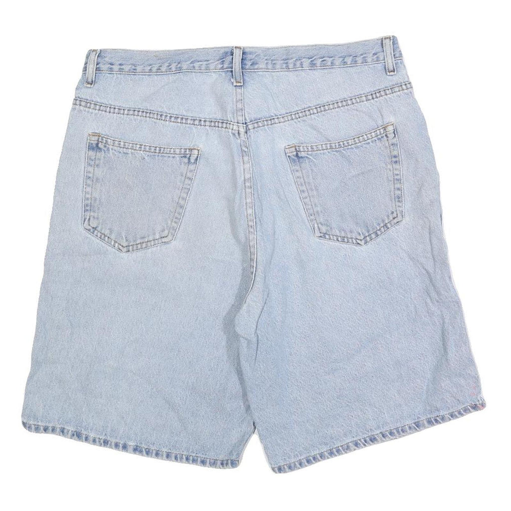 HIGHLAND Mens Cotton Blend Blue Casual Shorts XL W38 Light Wash Denim Style