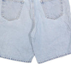HIGHLAND Mens Cotton Blend Blue Casual Shorts XL W38 Light Wash Denim Style