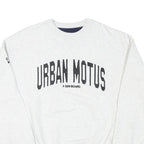 CHAMPION Mens White Urban Motus X Gen Board Crew Neck M Cotton Sweatshirt