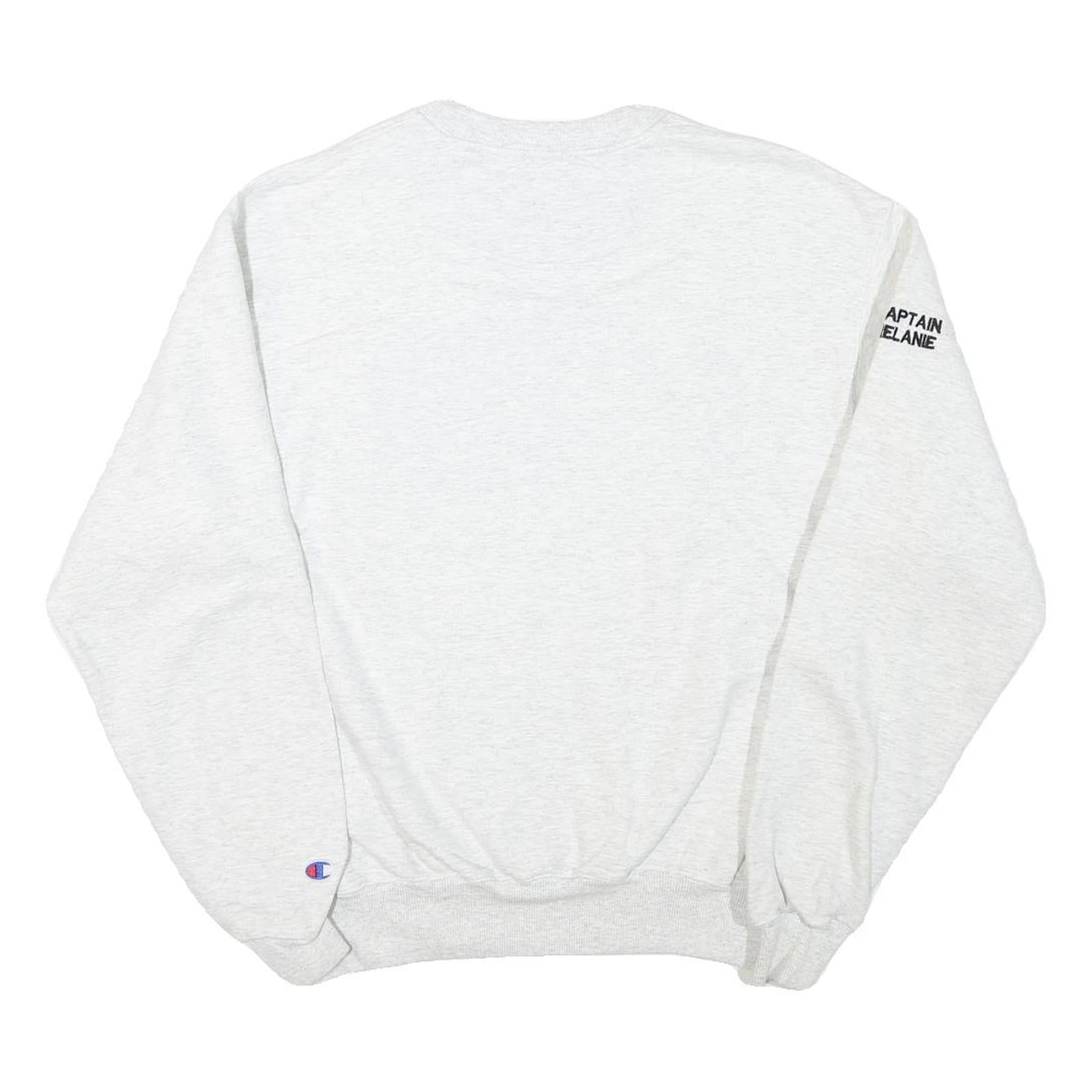 CHAMPION Mens White Urban Motus X Gen Board Crew Neck M Cotton Sweatshirt