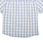 MAMMUT Mens Blue & Cream Check Shirt L Lightweight Cotton Casual Summer