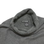 DKNY Womens Black & Grey Plain Jumper Roll Neck Tight Knit S Acrylic Blend