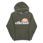 ELLESSE Mens Green Hoodie XS Cotton Blend Casual Pullover Sweatshirt