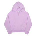 CHAMPION REVERSE WEAVE Womens Purple Hoodie M Cotton Blend Classic Pullover