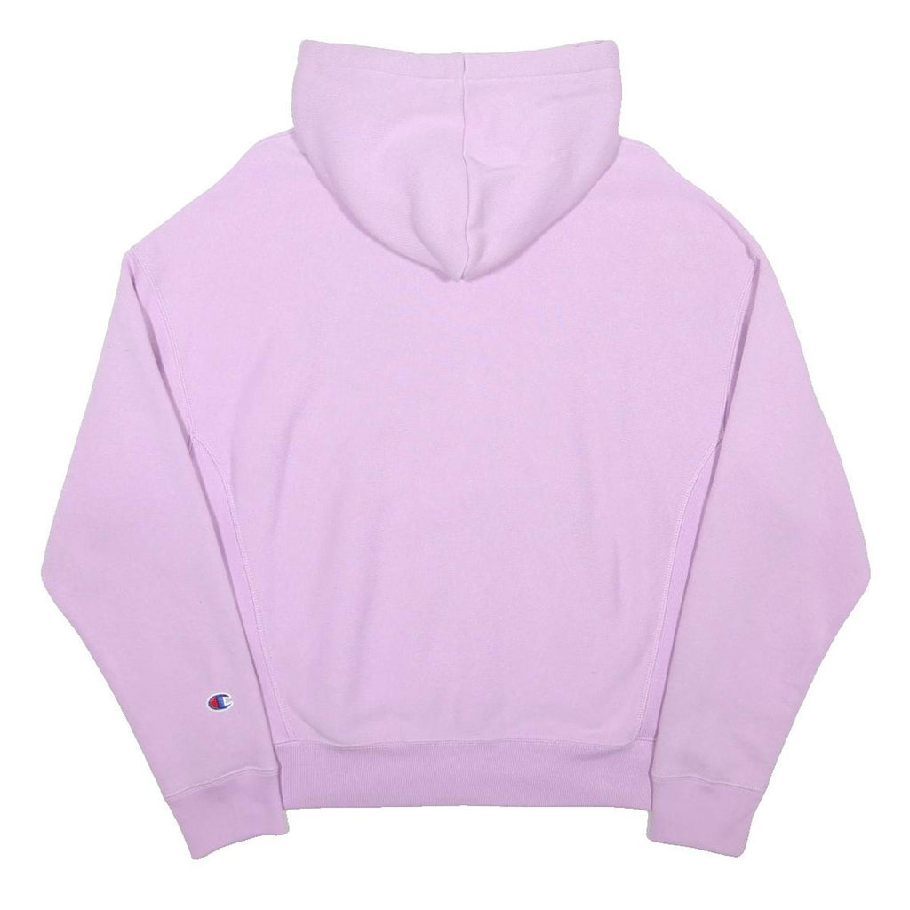 CHAMPION REVERSE WEAVE Womens Purple Hoodie M Cotton Blend Classic Pullover