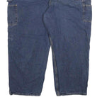 CARHARTT Mens Relaxed Blue Denim Jeans W46 L28 Workwear Zip Closure