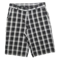 DICKIES Mens Shorts Black & Grey Check Casual M W32 Cotton Blend Smart