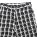 DICKIES Mens Shorts Black & Grey Check Casual M W32 Cotton Blend Smart