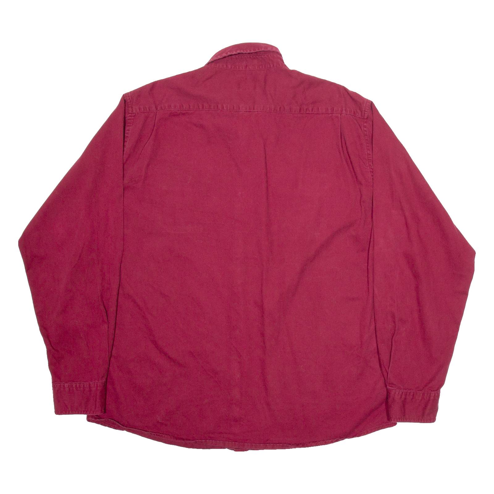 WRANGLER Mens Worker Shirt Red Long Sleeve XL
