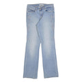 LEVI'S Womens Classic Light Blue Straight Denim Jeans W28 L32 Embroidered