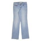 LEVI'S Womens Classic Light Blue Straight Denim Jeans W28 L32 Embroidered