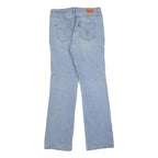 LEVI'S Womens Classic Light Blue Straight Denim Jeans W28 L32 Embroidered
