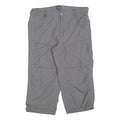 BIG TRAMP Womens Polyester Grey Relaxed Capri Trousers W32 L21 Outdoor Casual