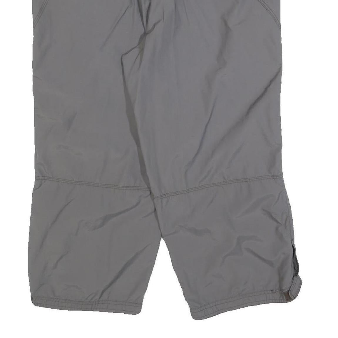 BIG TRAMP Womens Polyester Grey Relaxed Capri Trousers W32 L21 Outdoor Casual