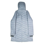 COLUMBIA Womens Puffer Coat Silver Hooded L