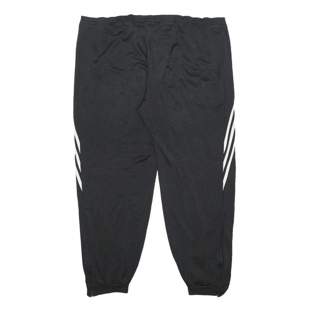 ADIDAS Mens Joggers Black & White Slim Tapered 2XL W40 L28 Sports Track Pants