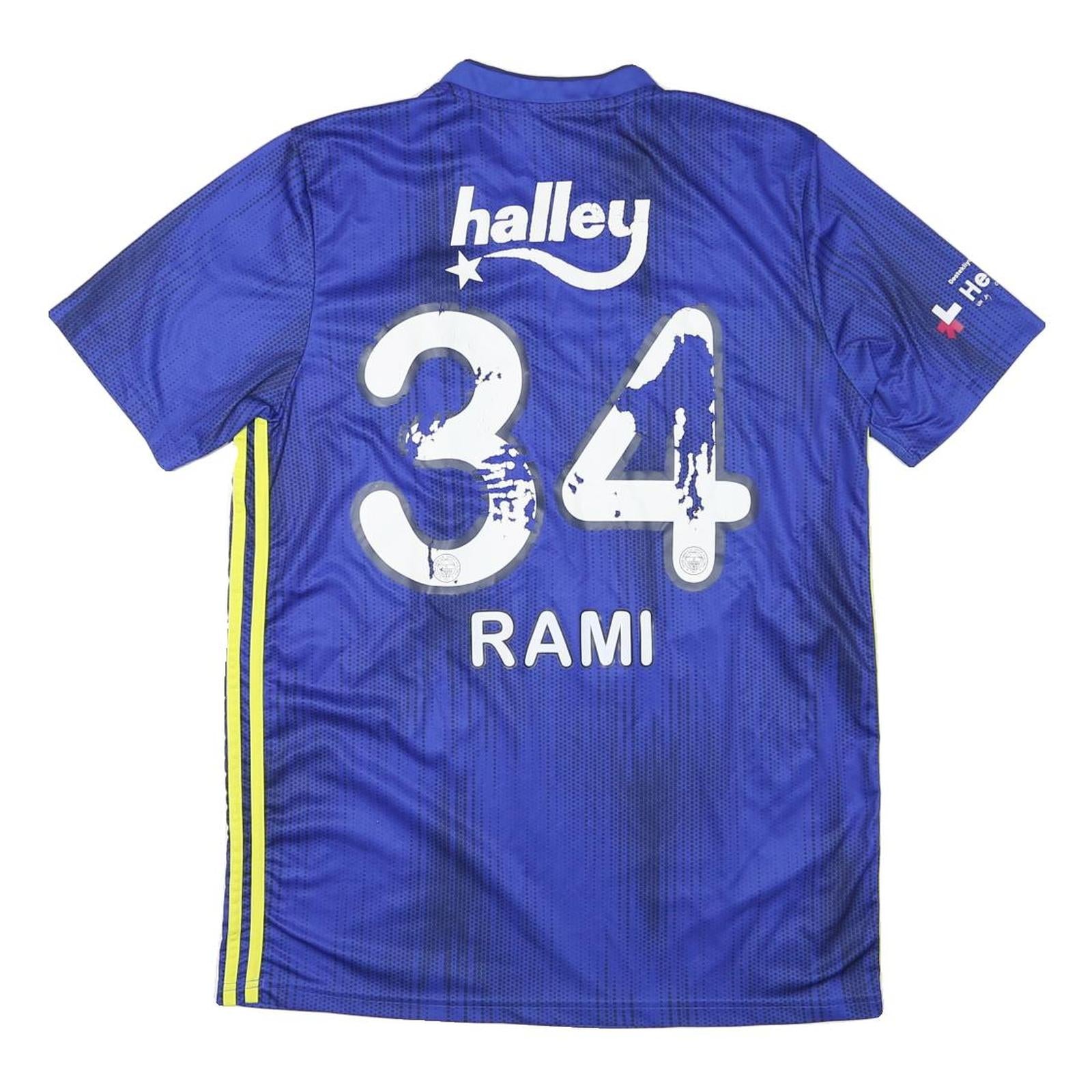 ADIDAS 2019-20 Fenerbahce Third Shirt Rami 34 Mens Blue Football Shirt L Jersey