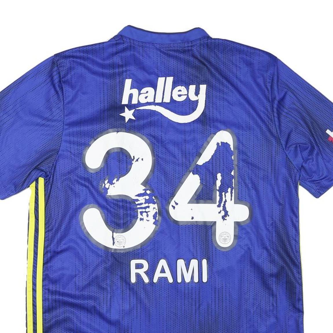 ADIDAS 2019-20 Fenerbahce Third Shirt Rami 34 Mens Blue Football Shirt L Jersey