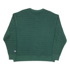 CHAMPION Mens Green Crew Neck XL Cotton Blend Sweatshirt Classic Logo