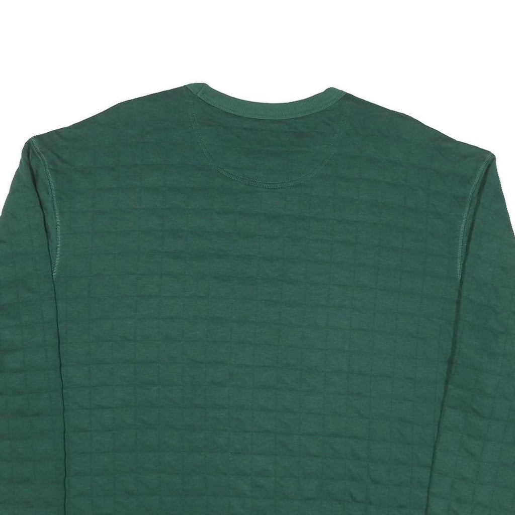 CHAMPION Mens Green Crew Neck XL Cotton Blend Sweatshirt Classic Logo