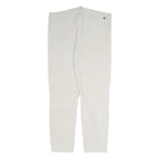 TOMMY HILFIGER Womens Cotton Blend Slim White Trousers W35 L28 Stylish Comfort