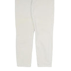 TOMMY HILFIGER Womens Cotton Blend Slim White Trousers W35 L28 Stylish Comfort