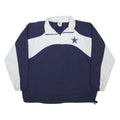 COWBOYS Mens Navy & White Pullover Sweatshirt L Star Logo Sportswear